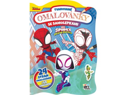 JIRI MODELS Omalovánky tvarované + samolepky Spidey