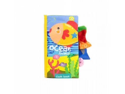 Kontrastní senzorická knížka Oceán Animal, vícebarevná