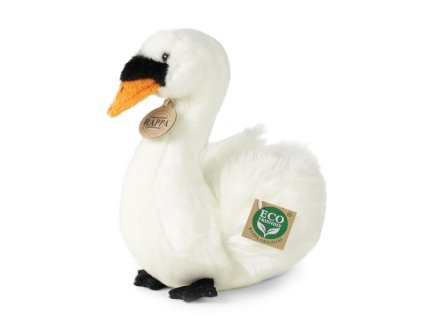 Rappa Plyšový pták labuť sedící 23 cm ECO-FRIENDLY