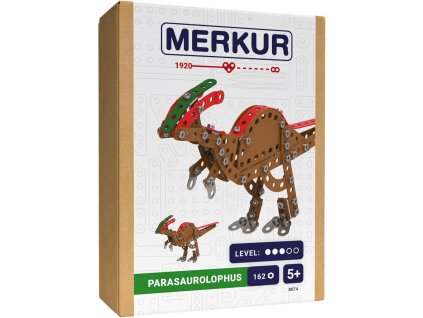 MERKUR F007 Dinosauři: Parasaurolophus 162 dílků *KOVOVÁ STAVEBNICE*