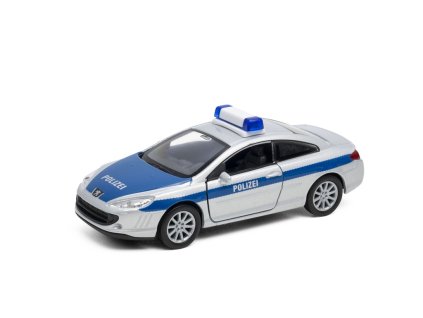 Welly Peugeot Coupe 407 Polizei 1:34
