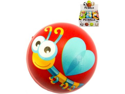 Míček soft pěnový zvířátko 10cm veselý balonek s potiskem 6 druhů