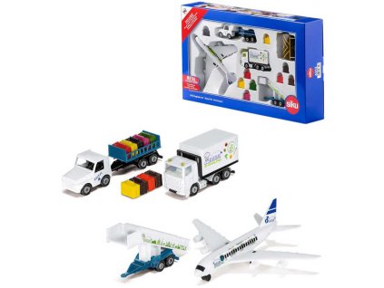 SIKU Letištní odbavovovací set 3 dopravní prostředky s doplňky kov 6312