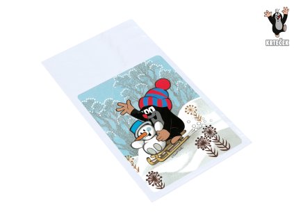 Sáček Krtek 21x40x8,5 cm VÁNOCE