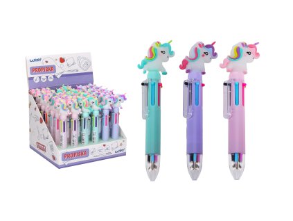 Pero s ozdobou vícebarevné (6barev) Jednorožec