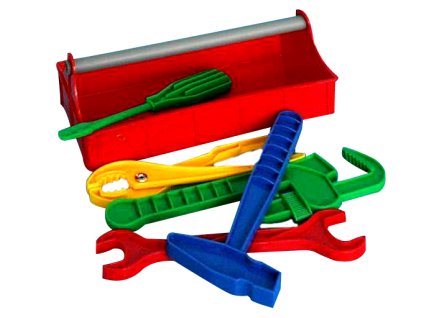 Nářadí ve skříňce 25x12 cm