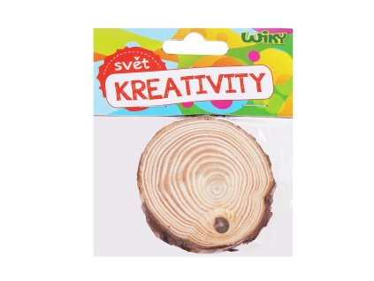 Dřevěné kolečko 6-7x0,5 cm, 2 kusy