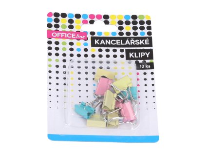 Klip kancelářský 10 ks, 15 mm