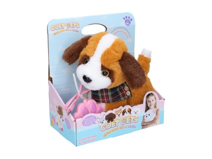 Pes chodící s efekty na kabel 22 cm