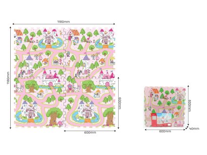 Měkké bloky princezna 60 x 60 cm 4 ks