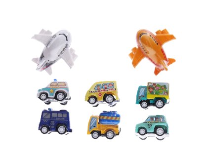 Dopravní prostředky Město set 8 ks 7 cm