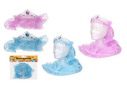 Set karneval - čelenka se závojem mix