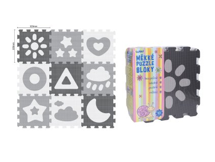 Měkké bloky motiv počasí 9ks 32 cm