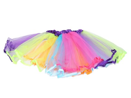 Set karneval - sukně 30 cm 3 vrsty barevná