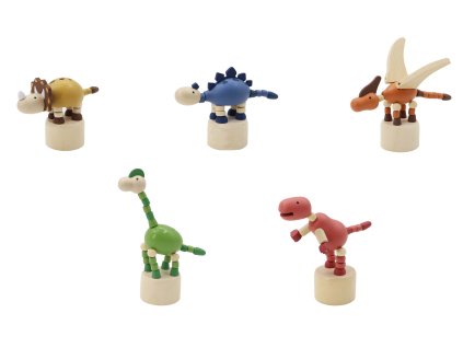 Mačkací dinosaurus dřevěný