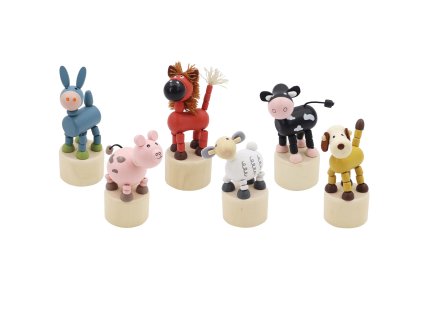 Mačkací zvířátko farma dřevěné