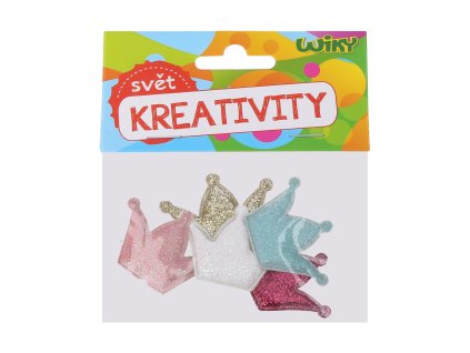 Drobné tvoření - korunky 4,5x3 cm, 5ks