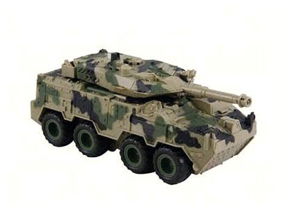 Vojenské vozidlo na setrvačník s efekty 25 cm