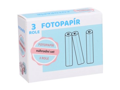 Náhradní fotopapír 3 role set pro W040036, W040037, W040078, W053025, W053026