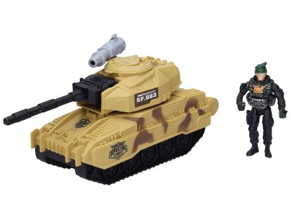 Tank s figurkou 25 cm