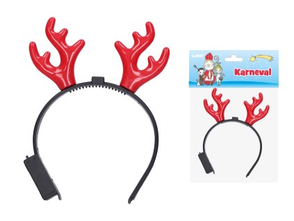 Rohy sobí svítící (blikající) 20x6 cm