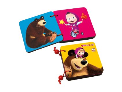 Máša a medvěd dřevěná knížka