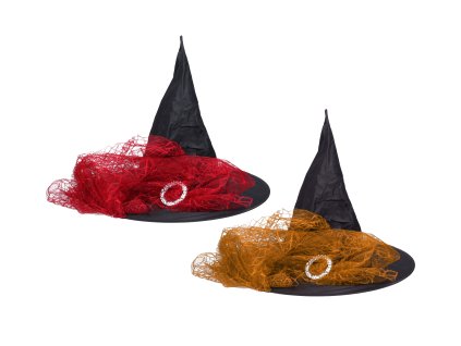 Set karneval - čarodějnický klobouk 38x33 cm