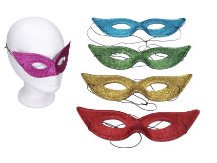 Set karneval - maska (škraboška) mix barev