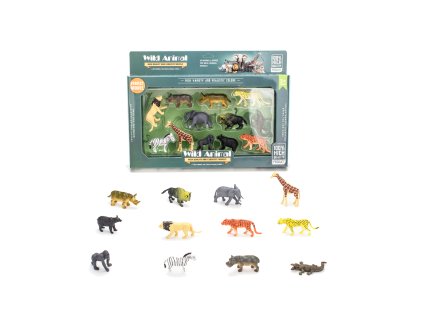 Zvířátka divoká figurky set 12 ks 7 cm