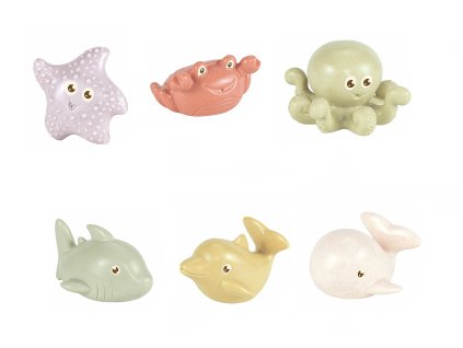 Zvířátka z oceánu eko plast set 3 ks 7 cm