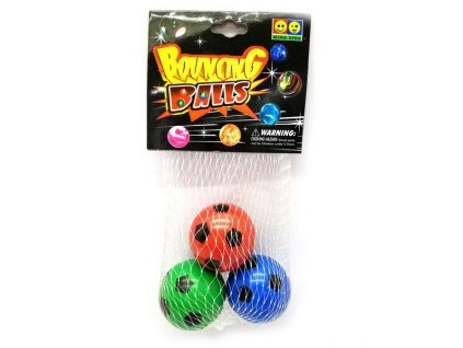 Hop koule fotbalové set 3ks 6 cm
