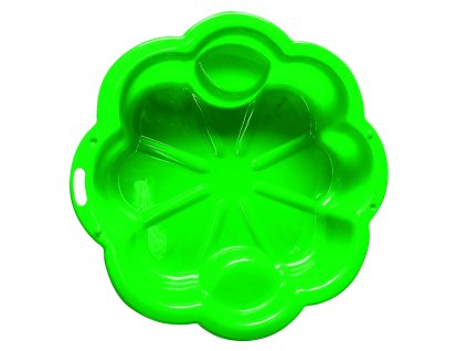 Pískoviště květina - zelené 107x107 cm