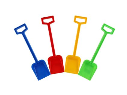 Lopata plast 44cm 4 barvy nářadí