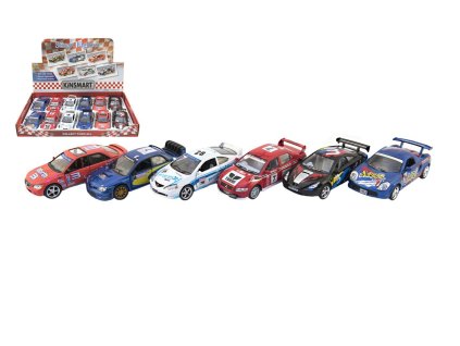 Auto Kinsmart Street Fighter kov/plast 13cm na zpětné natažení 6 druhů 12ks v boxu