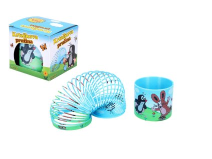 Spirála/pružina Krtek plast průměr 7,5cm v krabičce 8x8x7cm