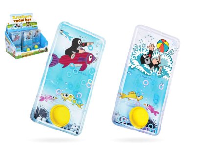 Vodní hra hlavolam 7x14cm plast Krtek 3 druhy 18ks v boxu