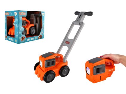 Bublifuk sekačka + náplň plast 17x50cm na baterie se světlem v krabici 30x25x20cm