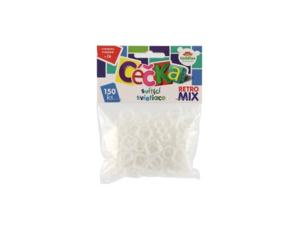 Céčka svítící 150 ks retro mix plast v sáčku