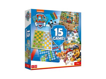Sada 15 her Tlapková patrola/Paw Patrol společenká hra v krabici 24,5x24,5x6cm