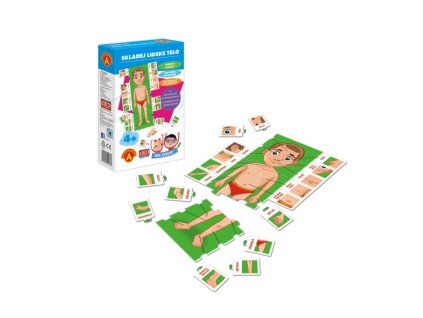 Hra školou® Skládej lidské tělo kreativní a naučná hra v krabici 16x25x5cm 4+