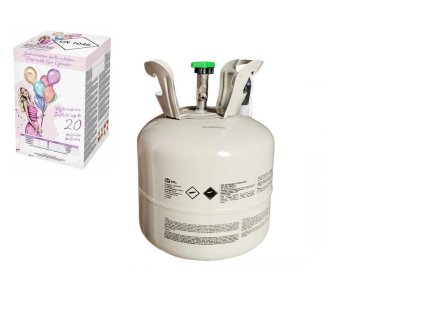 Helium na 20 balónků v krabici 20x30x20cm