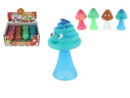 Hip Hop hovínko vyskakující plast 9cm 4 barvy 12ks v boxu