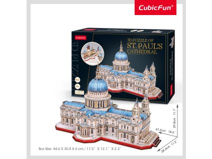CubicFun - Puzzle 3D Katedrála St.Paul's 643 dílků