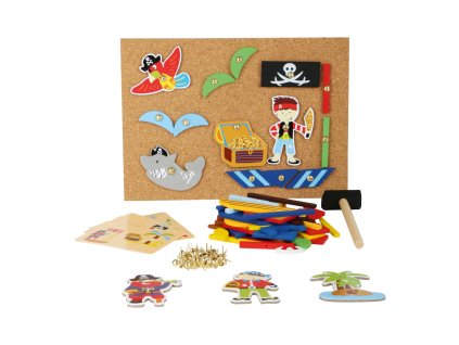 small foot Dřevěná kreativní hra Piráti