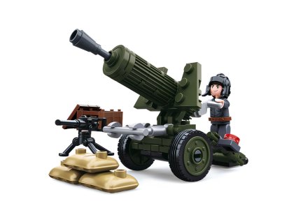 Sluban WWII M38-B0678A 4into1 Protitankový kanón