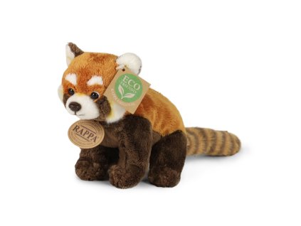 Rappa Plyšová panda červená 18 cm ECO-FRIENDLY