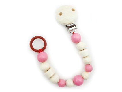 Hess Klips na dudlík světle růžový