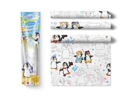 Pexi Malovací ubrusy 3 ks - Veselí tučňáci (Funny Penguins)