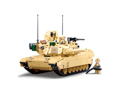 Sluban Model Bricks M38-B0892 Bitevní tank M1A2 Abrams