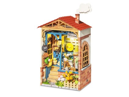 RoboTime 3D dřevěná skládačka Miniatura domečku Dvorek snů